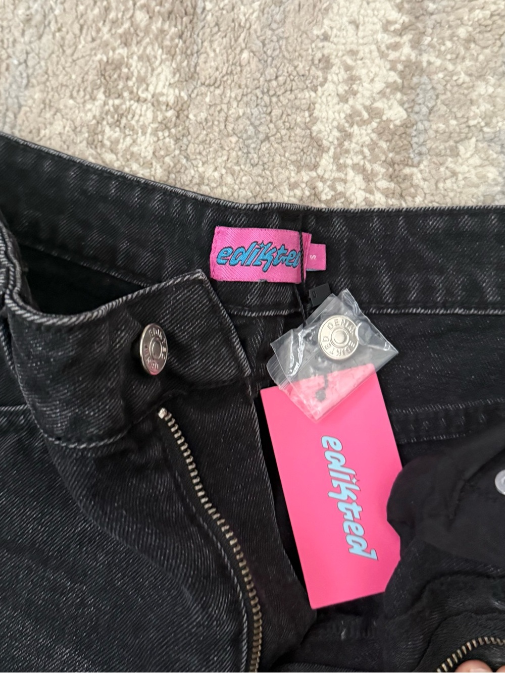 Edikted baggy high rise jeans